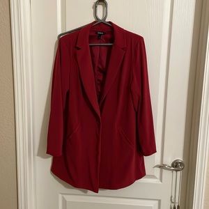 Torrid Long silk lined Blazer size 0